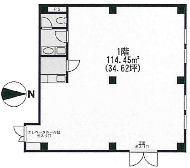 ペアーズビル1F 間取り図