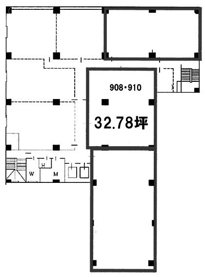 共同上野ビル908・910 間取り図