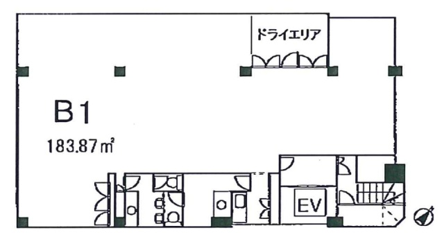 池袋ツルミビルB1F 間取り図