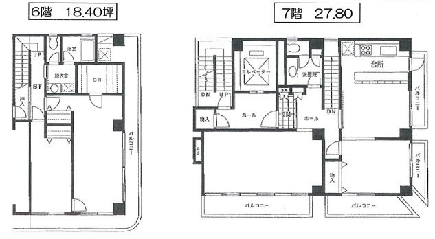 神田髙木ビル6F～7F 間取り図