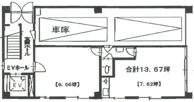 福原ビル1F 間取り図