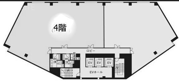 東京建物ファーレ立川ビル4F 間取り図