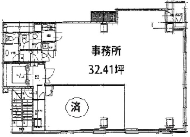カノウビル8F 間取り図