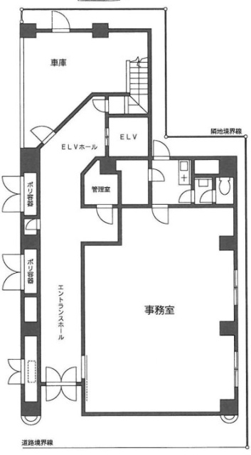 東日本橋ロータリービル1F 間取り図