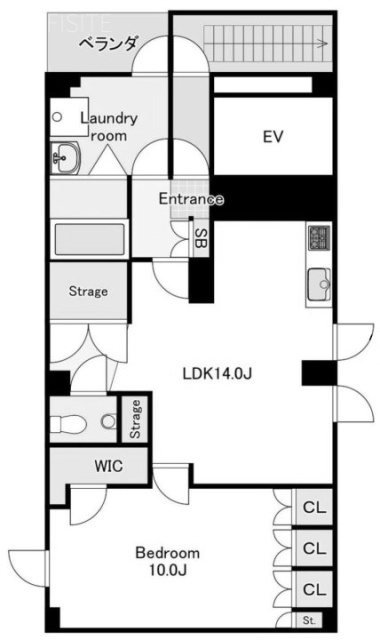 緑町塚本ビル8F 間取り図