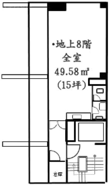 日本橋藤ビル8F 間取り図