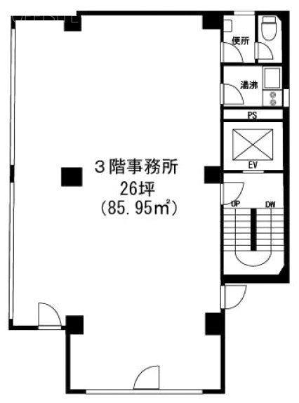 近藤ビル3F 間取り図