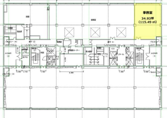 NTT虎ノ門ビル8F 間取り図