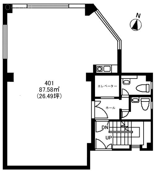 パレス代々木上原ビル401 間取り図