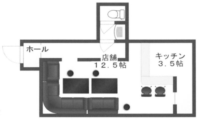 アサショウ新三鷹ビルB 間取り図