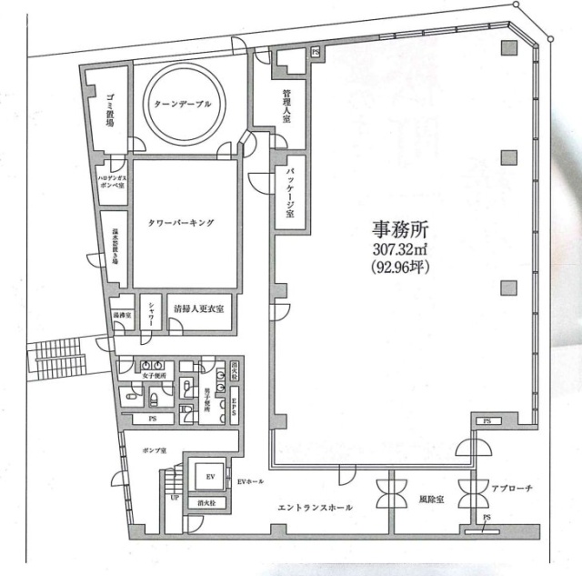 KDX浜松町センタービル1F 間取り図