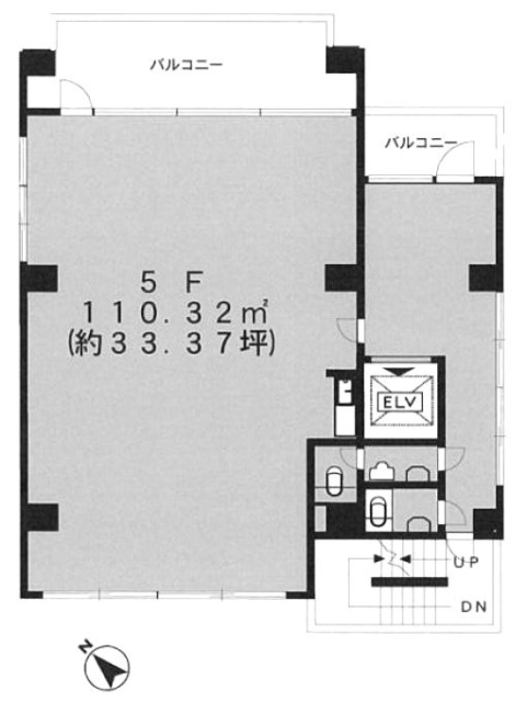 築地K-1ビル5F 間取り図