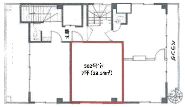 影山ビル502 間取り図