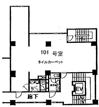 武蔵屋スカイビル101 間取り図