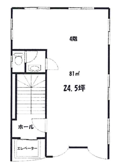 中島ビル4F 間取り図