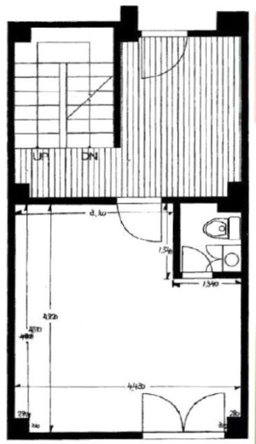 新道玄坂ビル1F 間取り図