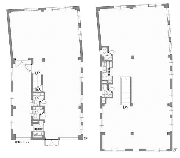 千駄ヶ谷ESビル1F～2F 間取り図