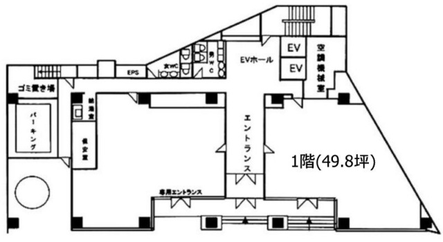 ONEST西五反田スクエア1F 間取り図