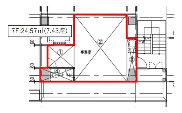 オオタケ第7ビル7F 間取り図