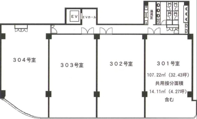 メルファーレ船橋304 間取り図