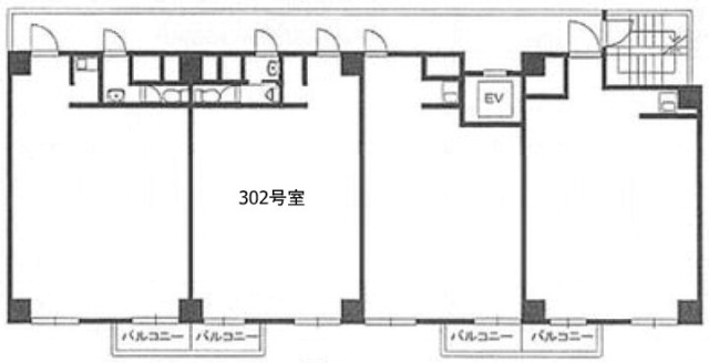 御徒町グリーンプラザ302 間取り図