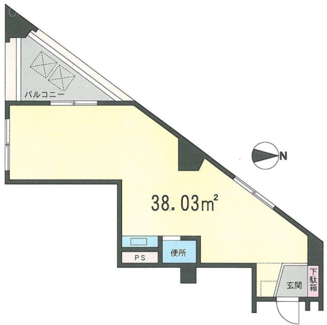 クレール芝402 間取り図
