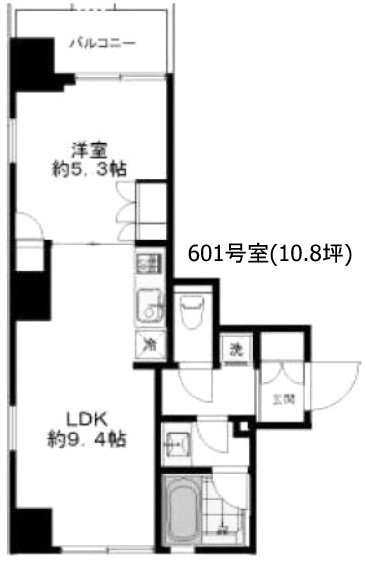 Mトリアノン601 間取り図