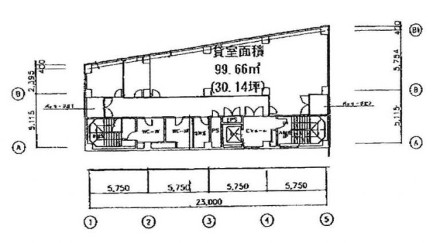 ECS第27ビル8F 間取り図