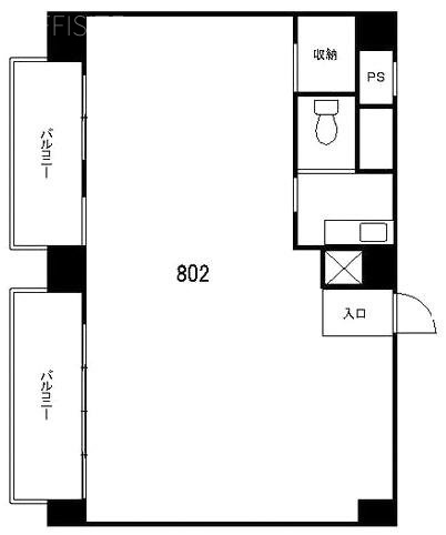 千年ビル802 間取り図