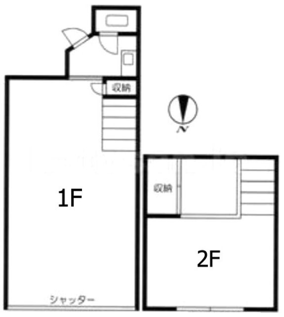 山田宅ビル1F～2F 間取り図