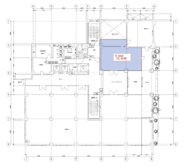 銀座2丁目松竹ビル1F 間取り図