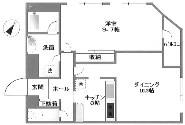 ステージ東池袋301 間取り図