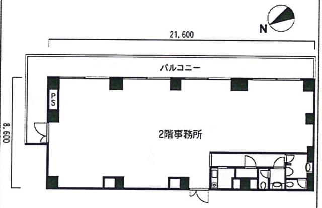 ルート立川ビル2F 間取り図