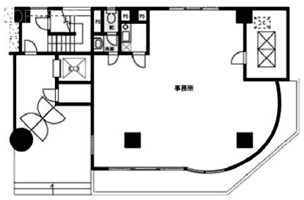 渋谷桜丘町ビル1F 間取り図