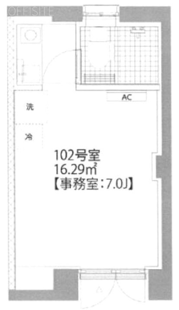 KM2204ビル102 間取り図
