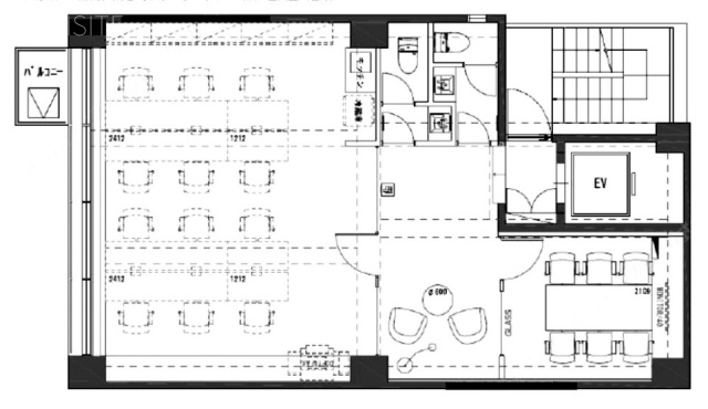 築地フロント2F 間取り図