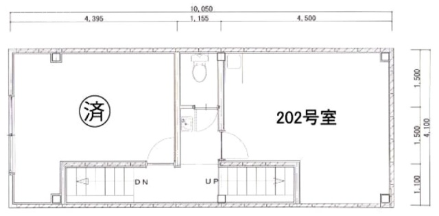 加部重第二ビル202 間取り図