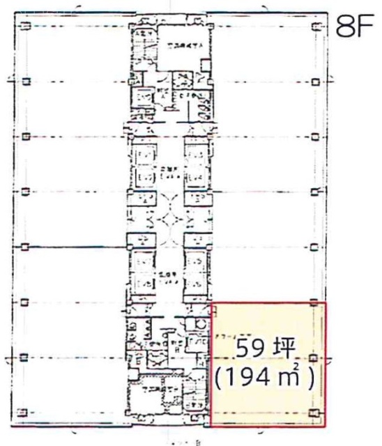 横浜西口KNビル8F 間取り図