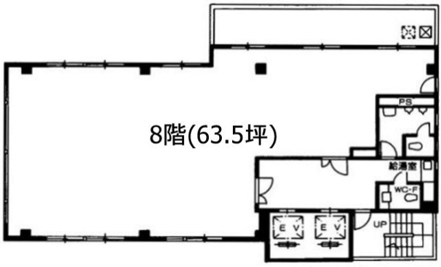 八丁堀千島ビル8F 間取り図