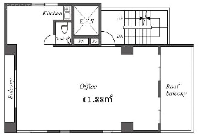 稲垣ビル8F 間取り図