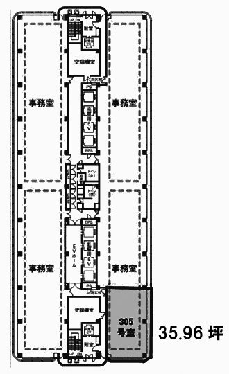 横浜STビル305 間取り図