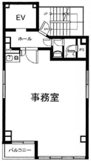 日本橋パークサイドビル4F 間取り図