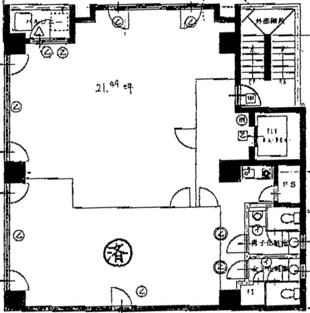 TSKビル6F 間取り図