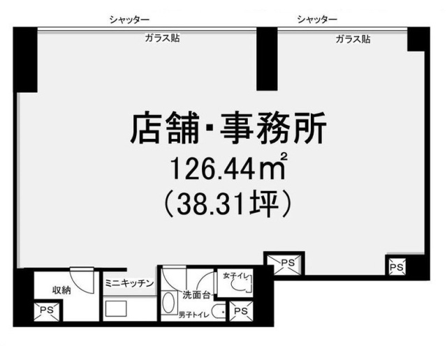 サンパークビル102 間取り図