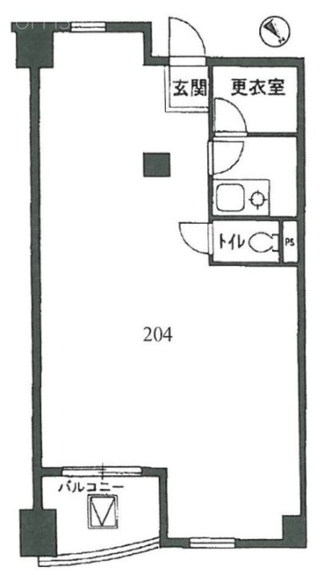 エバーグレイス本町204 間取り図