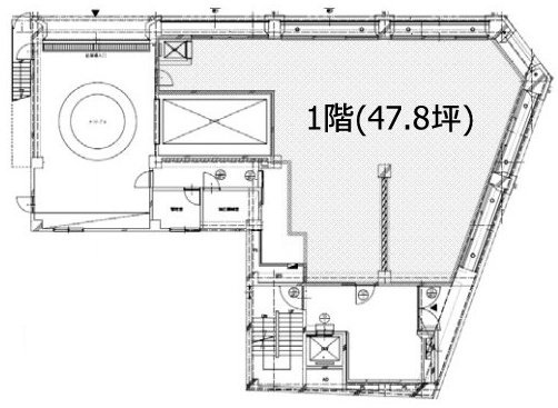 ザ・パークレックス日本橋浜町1F 間取り図