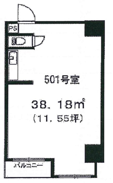ヒルズバレイ(日本綜合地所御茶ノ水)ビル501 間取り図