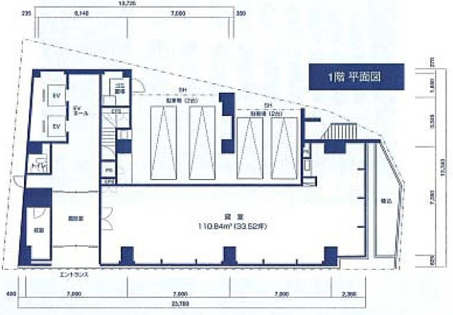 オカムラ赤坂ビル1F 間取り図