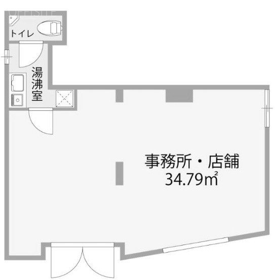 プティレスト平和島ビル1F 間取り図