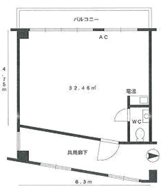 CB四谷4丁目ビル3F 間取り図